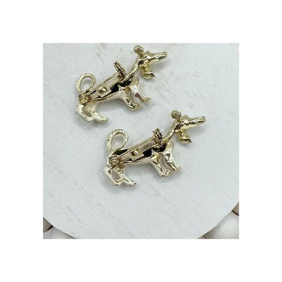 Vtg Nodder Dalmatian Dog Scatter Pins Enamel Mid Century 50s  Bobble Head Kitsch - Picture 6 of 12